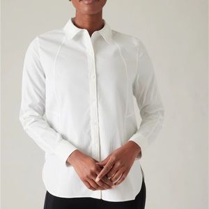 Classic white button down shirt